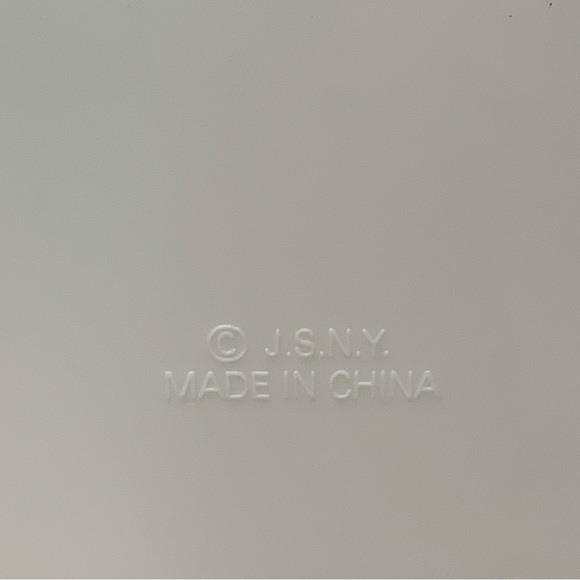 💕2/$20💕 Vintage Plastic J.S.N.Y Santa Scene Snowman Reindeer 6” Wall Hanging - Picture 11 of 14